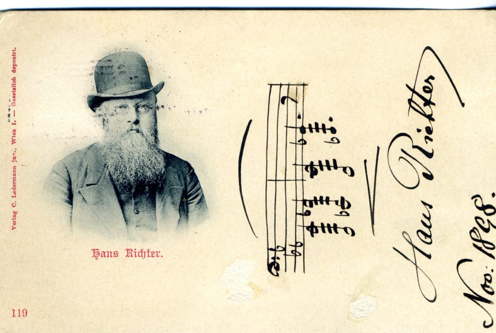 ハンス・リヒターからジセラ・シェルリング（1898）-ライトモティーフ・ファフニール（ジークフリート-第XNUMX幕-シーンIII）