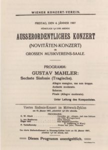 1907 Concert Vienna 04-01-1907 - Symphony No. 6