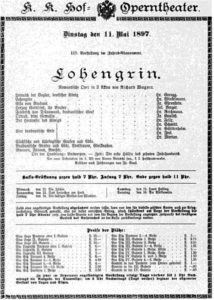 1897 Opera Vienna 11-05-1897
