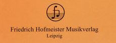 Hofmeister music publishers