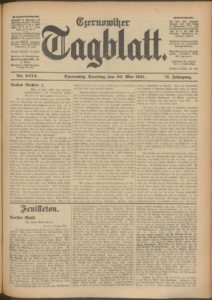 Tagblatt de Czernowitzer