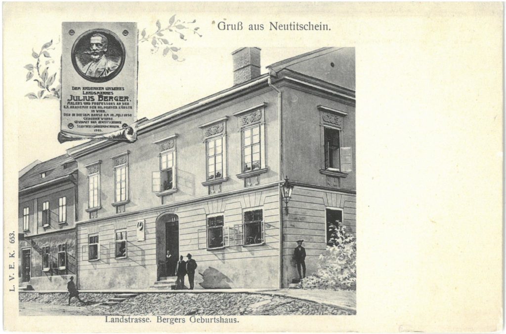 Julius Viktor Berger (1850-1902), native house in Neutitschein